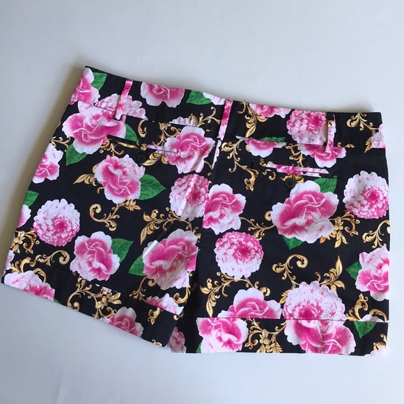 7th Avenue New York & Company floral shorts Sz 16 - Picture 5 of 8